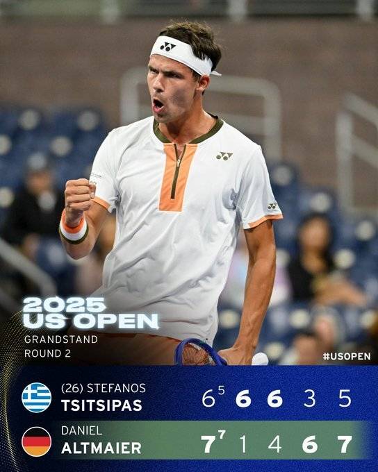 开云平台-包含温网鏖战美网，西西帕斯刷新纪录的词条